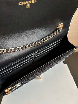 Chanel AP4511 Spring-Summer 2025 Pre-collection Wallet On Chain Black & White - Default Title - View 8
