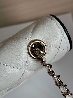 Chanel AP4511 Spring-Summer 2025 Pre-collection Wallet On Chain White & Black - Default Title - View 9