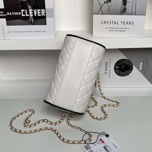 Chanel Ap4515 Clutch With Chain in Lambskin gold White & Black - Default Title - View 4