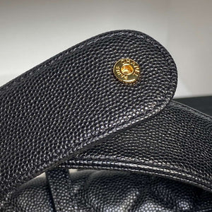 Chanel AP4584 25S Pouch Grained Black Calfskin Imitation Pearl Gold - Default Title - View 6