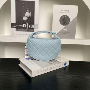 Chanel AP4584 25S Pouch Grained Blue Calfskin Imitation Pearl Gold - Default Title - View 2