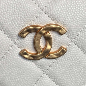 Chanel AP4584 25S Pouch Grained Purple Calfskin Imitation Pearl Gold - Default Title - View 12