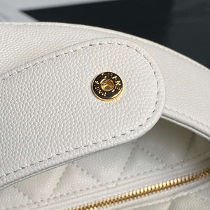 Chanel AP4584 25S Pouch Grained Purple Calfskin Imitation Pearl Gold - Default Title - View 14