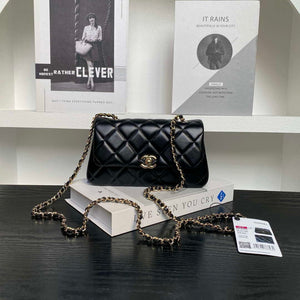 Chanel AP4592 25S Mini Flap Black Lambskin gold - Default Title - View 1