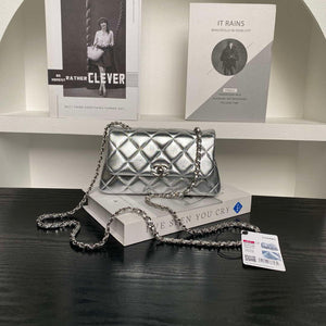Chanel AP4592 25S Mini Flap Lambskind Silver - Default Title - View 1