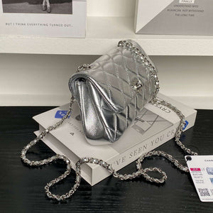 Chanel AP4592 25S Mini Flap Lambskind Silver - Default Title - View 6