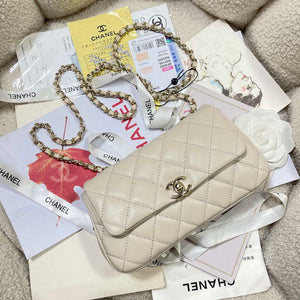 Chanel AP4592 25S Mini Flap White Lambskin gold - Default Title - View 6