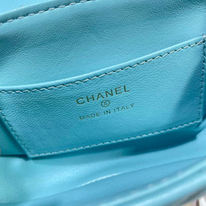 Chanel AP4593 25S Mini Flap Lake blue Lambskin with Gold - Default Title - View 9