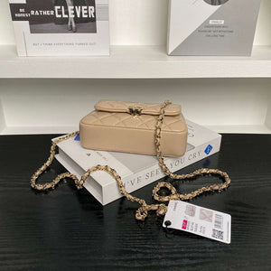 Chanel AP4593 25S Mini Flap Lambskin Apricot gold - Default Title - View 6