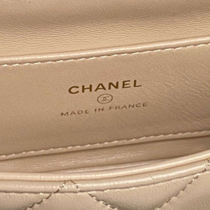 Chanel AP4593 25S Mini Flap Lambskin Apricot gold - Default Title - View 9