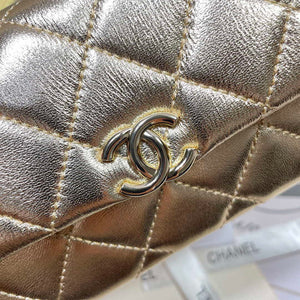 Chanel AP4593 25S Mini Flap Gold Lambskin with gold Hardware - Default Title - View 7