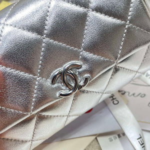 Chanel AP4593 25S Mini Flap Silver Lambskin with Silver Hardware - Default Title - View 7