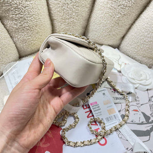 Chanel AP4593 25S Mini Flap White Lambskin with Gold - Default Title - View 3