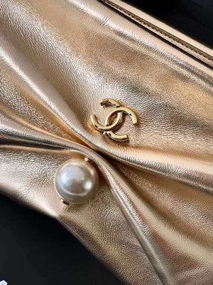 Chanel AP4613 Shiny Lambskin Imitation Pearl & Gold-Tone Metal Gold - Default Title - View 5