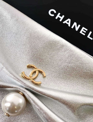 Chanel AP4613 Shiny Lambskin Imitation Pearl & Gold-Tone Metal Silver - Default Title - View 5