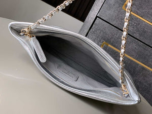 Chanel AP4613 Shiny Lambskin Imitation Pearl & Gold-Tone Metal Silver - Default Title - View 8
