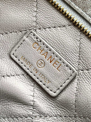 Chanel AP4613 Shiny Lambskin Imitation Pearl & Gold-Tone Metal Silver - Default Title - View 9