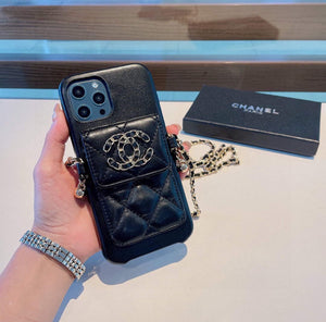 Chanel Apple Iphone Leather Premium Deluxe Phone Case Protection C11003 - iPhone15pro max £¨6.7£© - View 5