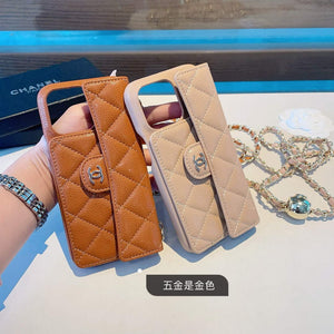 Chanel Apple Iphone Leather Premium Deluxe Phone Case Protection C11006 - iPhone15pro max £¨6.7£© - View 5