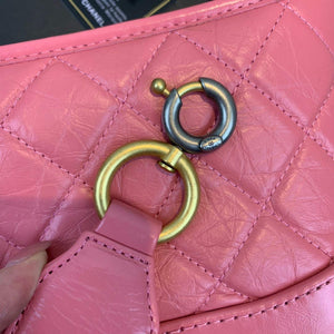 Chanel AS0865 Chanel's Gabrielle Small Hobo Bag Pink Smooth Calfskin - Default Title - View 10