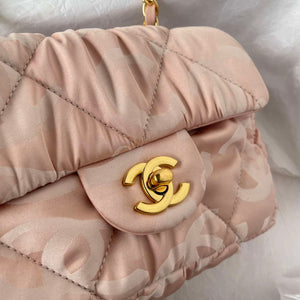 Chanel AS1115 Small Flap bag Satin fabric Pink - Default Title - View 2