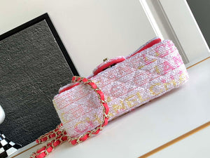 Chanel AS1116 24C Mini Flap Bag 20cm A69900 Tweed White & Red - Default Title - View 4