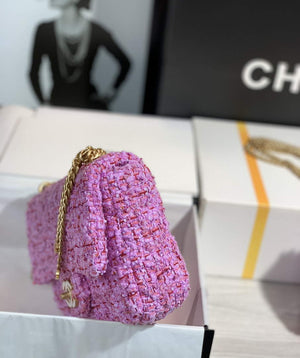 Chanel AS1116 Flap bag 21cm A69900 Tweed Pink - Default Title - View 3