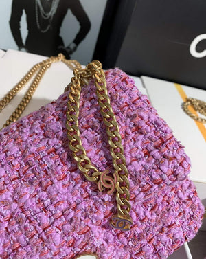 Chanel AS1116 Flap bag 21cm A69900 Tweed Pink - Default Title - View 6