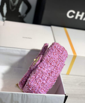 Chanel AS1116 Mini Flap bag 18cm Tweed Pink - Default Title - View 4