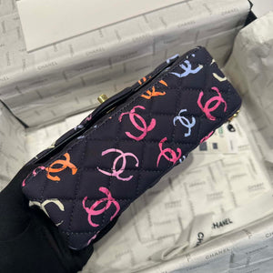 Chanel AS1116 Printed Fabric & Gold Metal Black & Multicolour - Default Title - View 5
