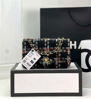 Chanel AS1116 Small Flap bag Woolen A69900 Black - Default Title - View 1