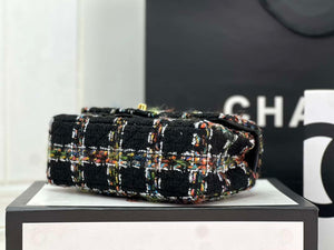 Chanel AS1116 Small Flap bag Woolen A69900 Black - Default Title - View 5