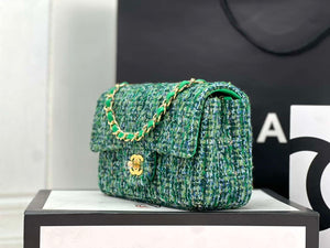 Chanel AS1116 Small Flap bag Woolen A69900 Green - Default Title - View 2