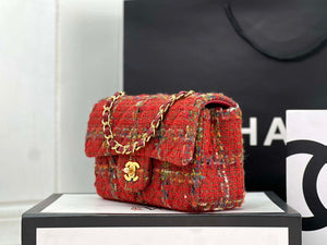 Chanel AS1116 Small Flap bag Woolen A69900 Red - Default Title - View 2