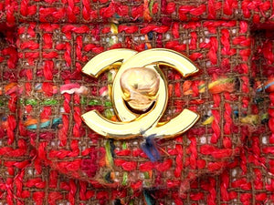 Chanel AS1116 Small Flap bag Woolen A69900 Red - Default Title - View 4