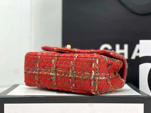 Chanel AS1116 Small Flap bag Woolen A69900 Red - Default Title - View 5