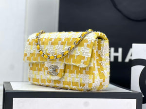 Chanel AS1116 Small Flap bag Woolen A69900 Yellow - Default Title - View 2