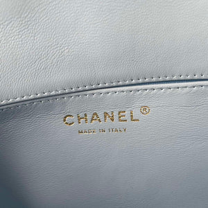 Chanel AS1118 Flap bag Satin fabric Light blue - Default Title - View 7