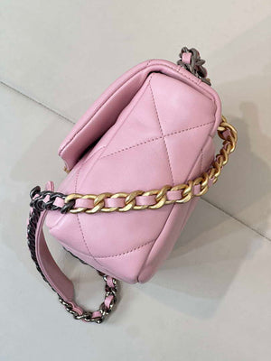 Chanel AS1160 Chanel 19 Handbag Flap Lambskin Pink - Default Title - View 5