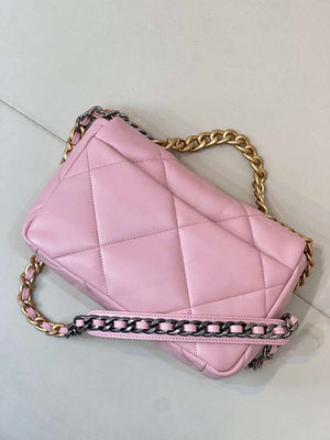 Chanel AS1160 Chanel 19 Handbag Flap Lambskin Pink - Default Title - View 6