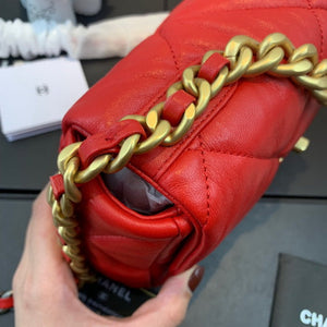 Chanel As1160 Chanel 19 Handbag Flap Lambskin Red - Default Title - View 5
