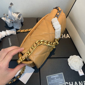Chanel As1160 Chanel 19 Handbag Flap Lambskin Lake Tan - Default Title - View 4