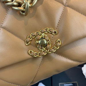 Chanel As1160 Chanel 19 Handbag Flap Lambskin Lake Tan - Default Title - View 5