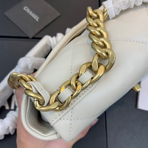 Chanel As1160 Chanel 19 Handbag Flap Lambskin Beige - Default Title - View 7
