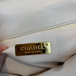 Chanel As1160 Chanel 19 Handbag Flap Lambskin Beige - Default Title - View 8