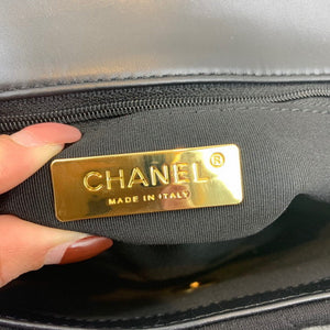 Chanel As1160 Chanel 19 Handbag Flap Shoulder Velvet Black - Default Title - View 8