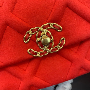 Chanel As1160 Chanel 19 Handbag Flap Shoulder Velvet Red - Default Title - View 5