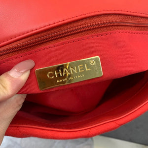 Chanel As1160 Chanel 19 Handbag Flap Shoulder Velvet Red - Default Title - View 8