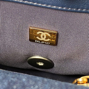 Chanel AS1160 Chanel 19 Handbag Lambskin Navy Blue - Default Title - View 9