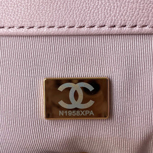 Chanel AS1161 Chanel 19 Large Flap Bag Lambskin B05179 Pink Gold - Default Title - View 9